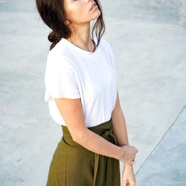 Kim Sassen Clothing Hemp T-Shirt White Front