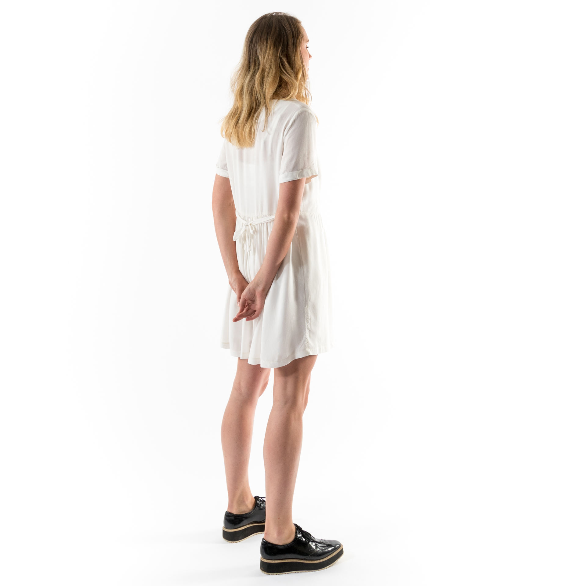 Kim Sassen Clothing Farm Girl Dress White Back Side Full