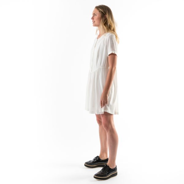 Kim Sassen Clothing Farm Girl Dress White Front Side Full