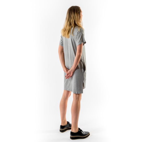 Kim Sassen Clothing T-Shirt Dress Grey Back Side