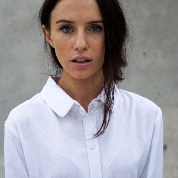 Kim Sassen Clothing Shirt White Front Close