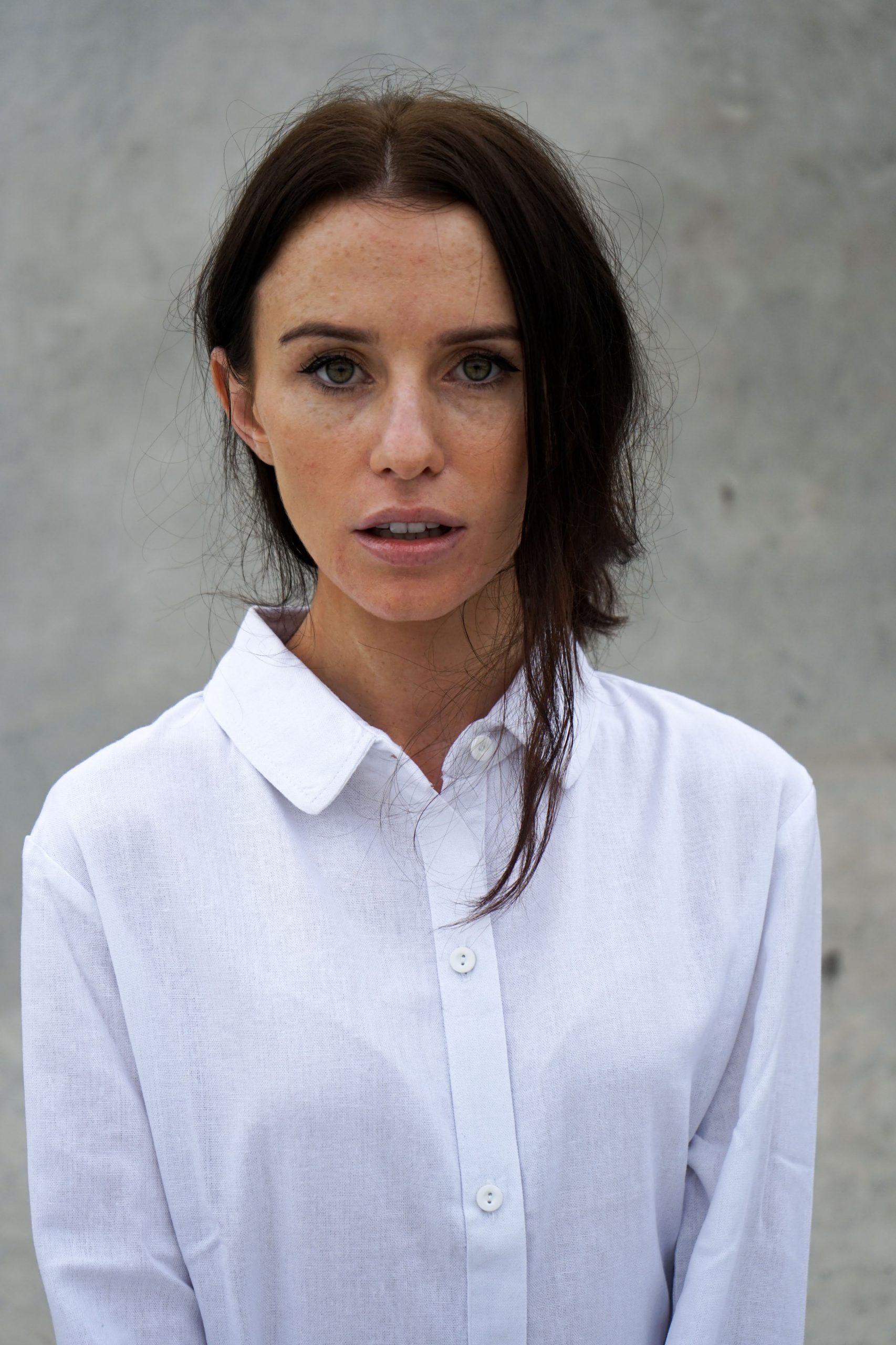 Kim Sassen Clothing Shirt White Front Close