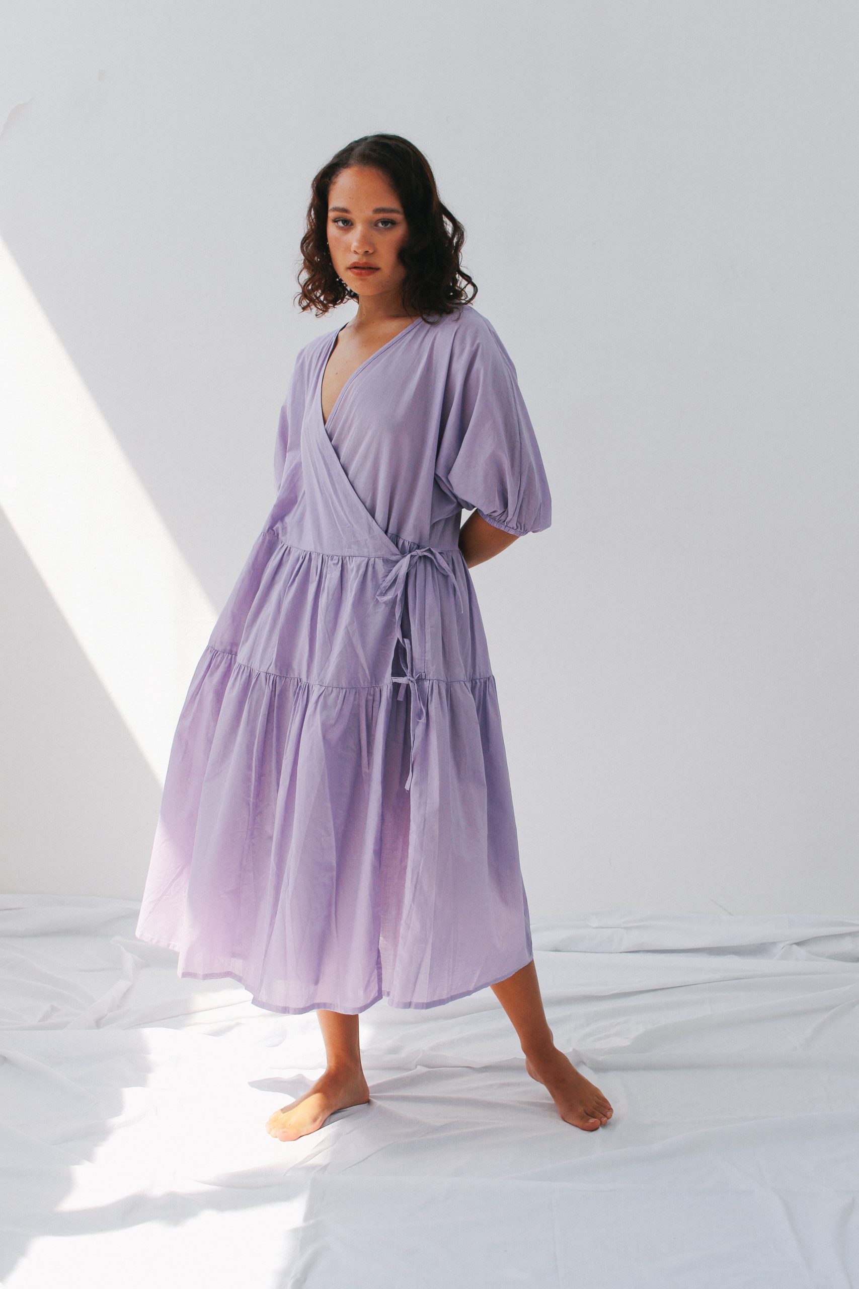 Voile Wrap Dress - Image 3